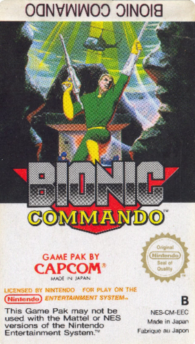 Bionic Commando. [NOE] Ersatz Label Sticker