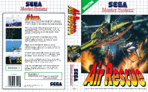 Air Rescue - SEGA Master System Classic Replacement Game Cover