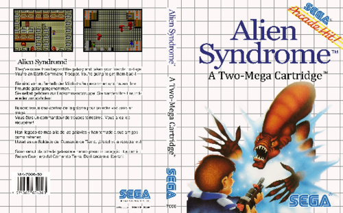 Alien Syndrome - SEGA Master System Classic Replacement Game Cover