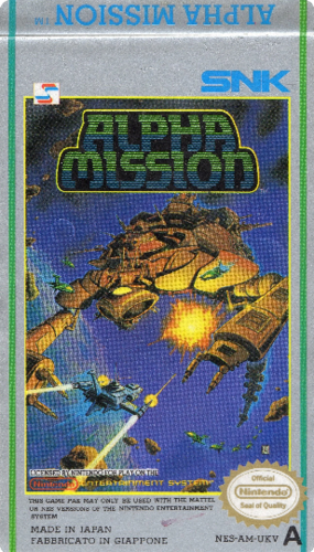 Alpha Mission. [NOE] Ersatz Label Sticker