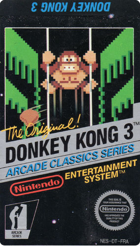 Donkey Kong 3. [NOE] Ersatz Label Sticker
